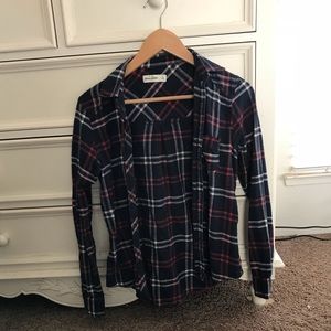 Blue Abercrombie flannel